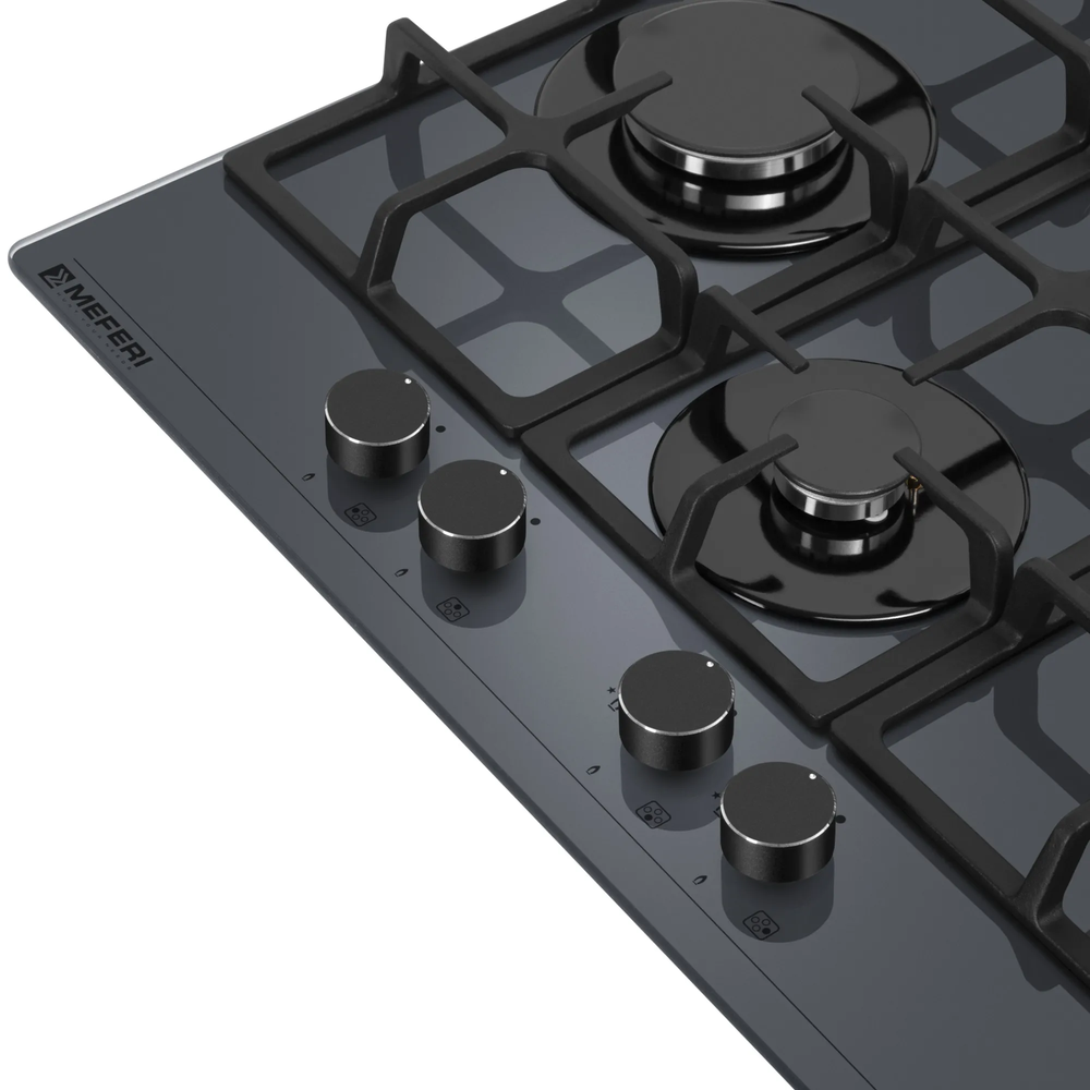 Детальное фото товара: MEFERI MGH604GR GLASS ULTRA газовая поверхность