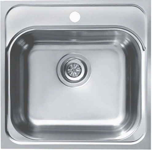 Детальное фото товара: ALVEUS BASIC 140 SAT-90, мойка, нержавеющая сталь сатин ( в комплекте с сифоном 1130550)