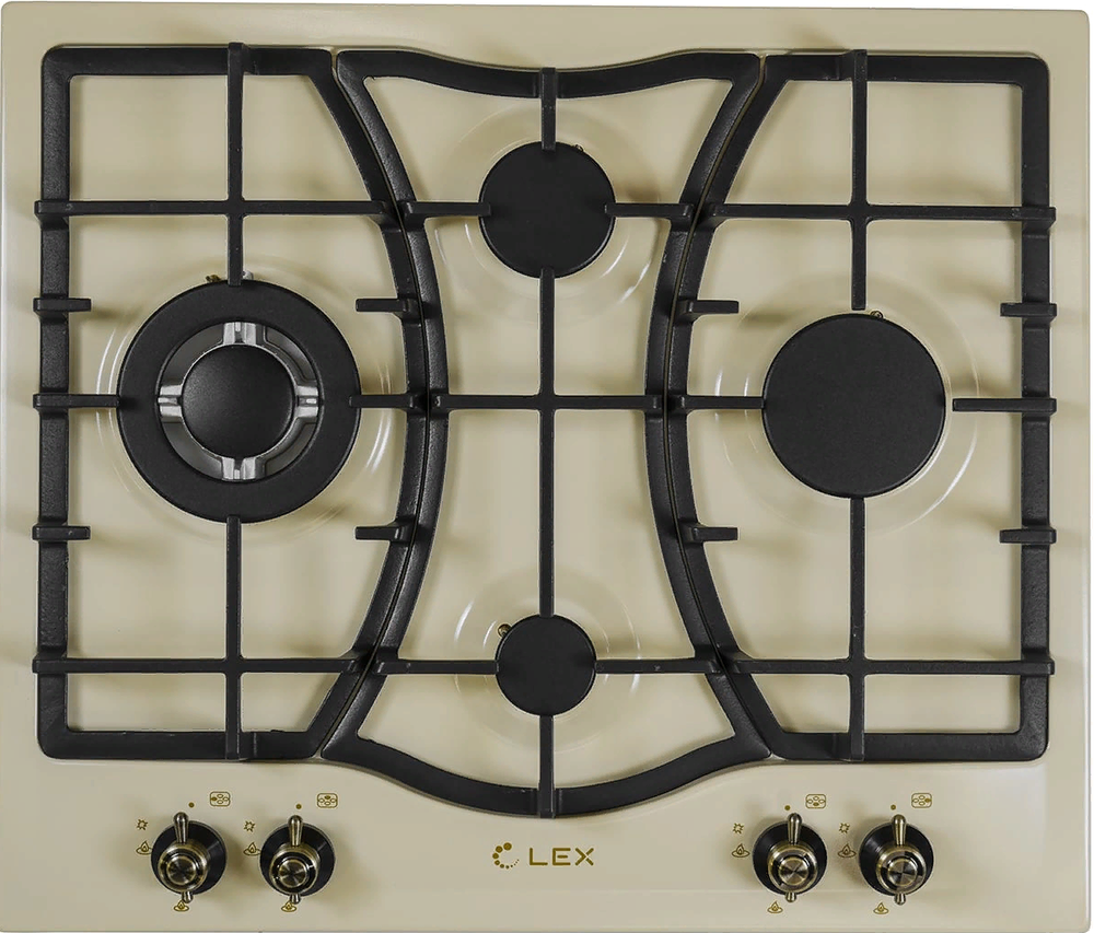 LEX GVE 643C IV Фото товара: LEX GVE 643C IV газовая поверхность
