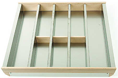 Детальное фото товара: Tecnoinox лоток для столовых приборов Cassetto Portaposate 60, B50 Tandembox нерж.сталь+бук