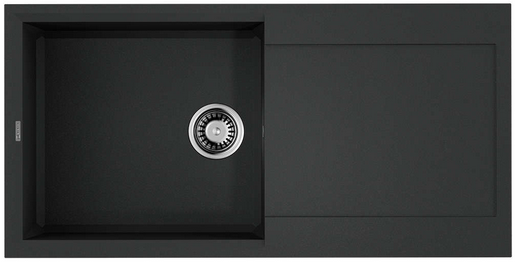 Фото товара: Omoikiri Sakaime 100-BL, мойка, гранит, черный