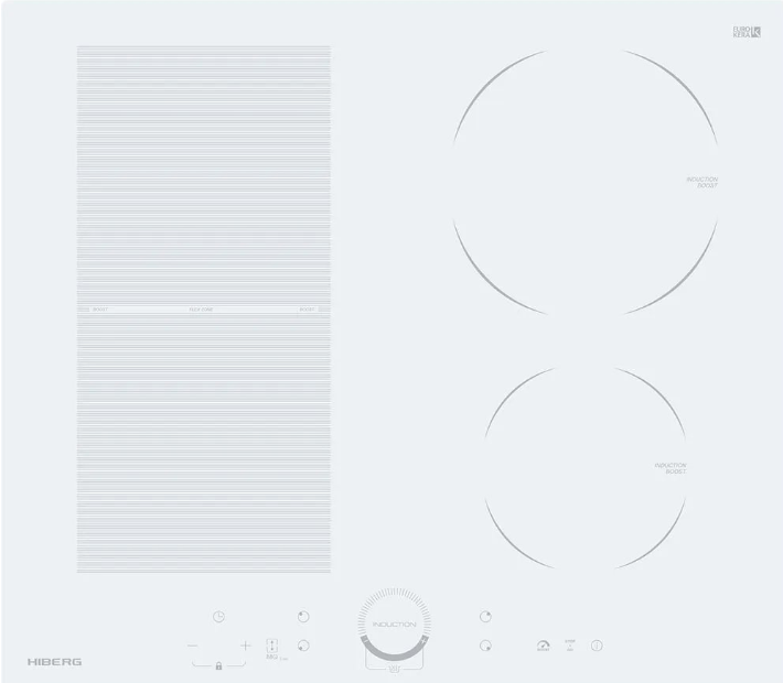 Фото товара: HIBERG i-MS 6049 W индукционная поверхность