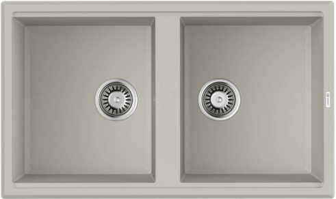 Фото товара: Omoikiri Tedori 86-2-WH, мойка, гранит, белый