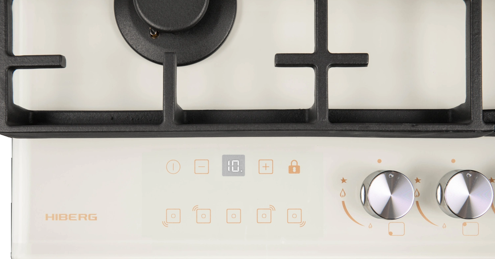 HIBERG VM 7155 Y Детальное фото товара: HIBERG VM 7155 Y газовая поверхность