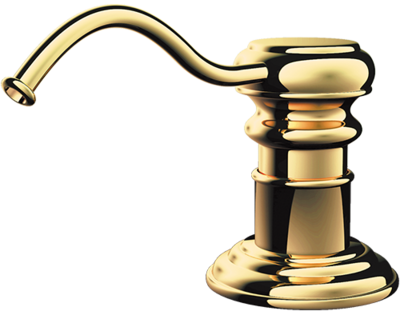 Omoikiri OM-01-G, дозатор для моющего средства, золото Детальное фото товара: Omoikiri OM-01-G, дозатор для моющего средства, золото