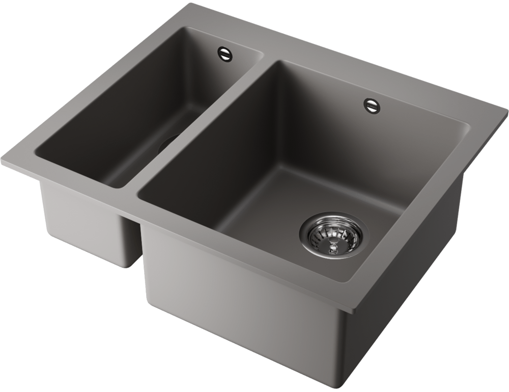 Детальное фото товара: Omoikiri Bosen 59-2A GR, мойка, керамика, leningrad grey