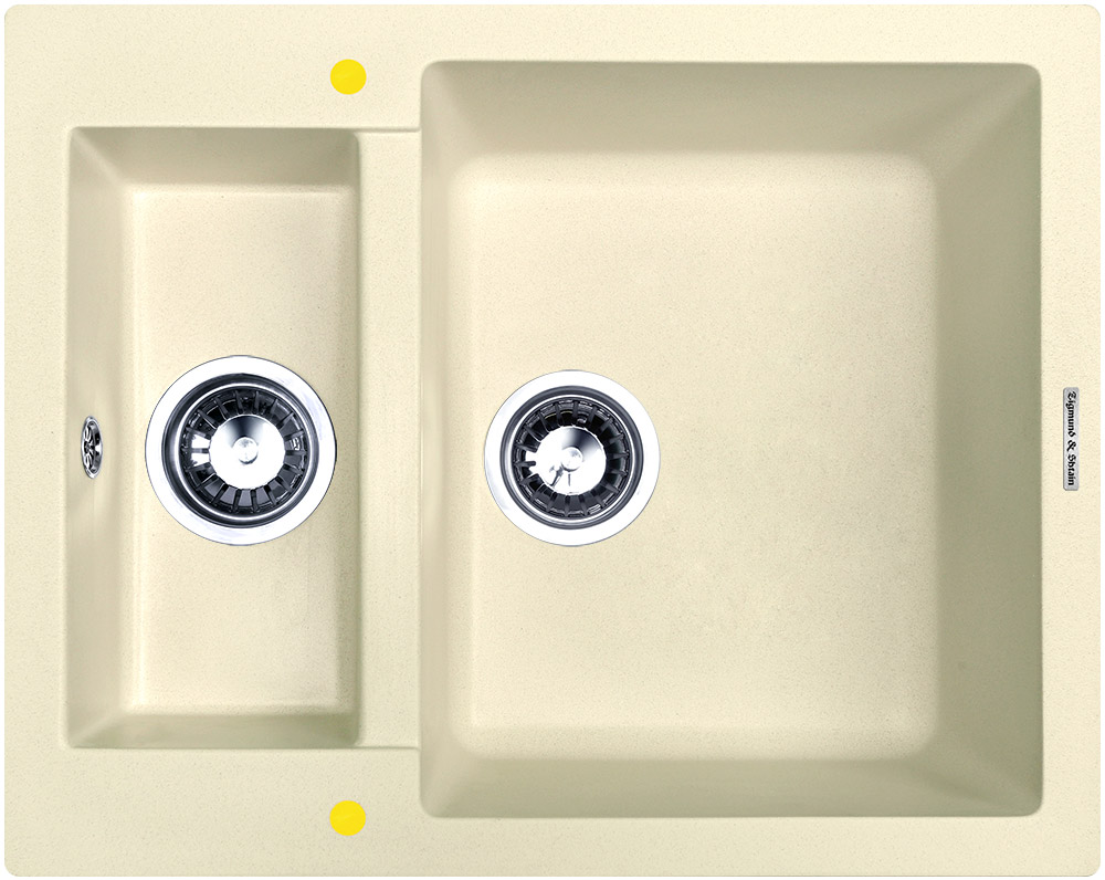 Фото товара: Zigmund & Shtain RECHTECK 600.2, мойка, молодое шампанское 