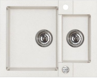 Фото товара: ALVEUS ROCK 80 GRANITAL ARCTIC-G11, мойка, гранит, белый (с сифоном 1105299)