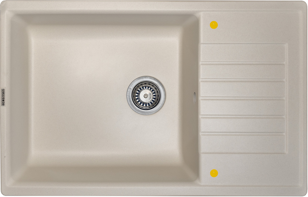 Ecoshtein RECHTECK 780.500, мойка, гранит, жасмин Фото товара: Ecoshtein RECHTECK 780.500, мойка, гранит, жасмин