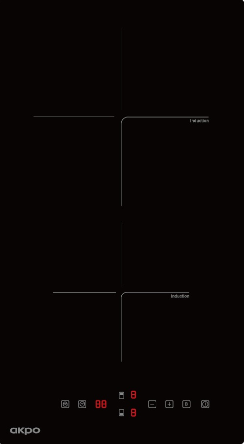 Фото товара: AKPO PIA 3092018K BL индукционная поверхность