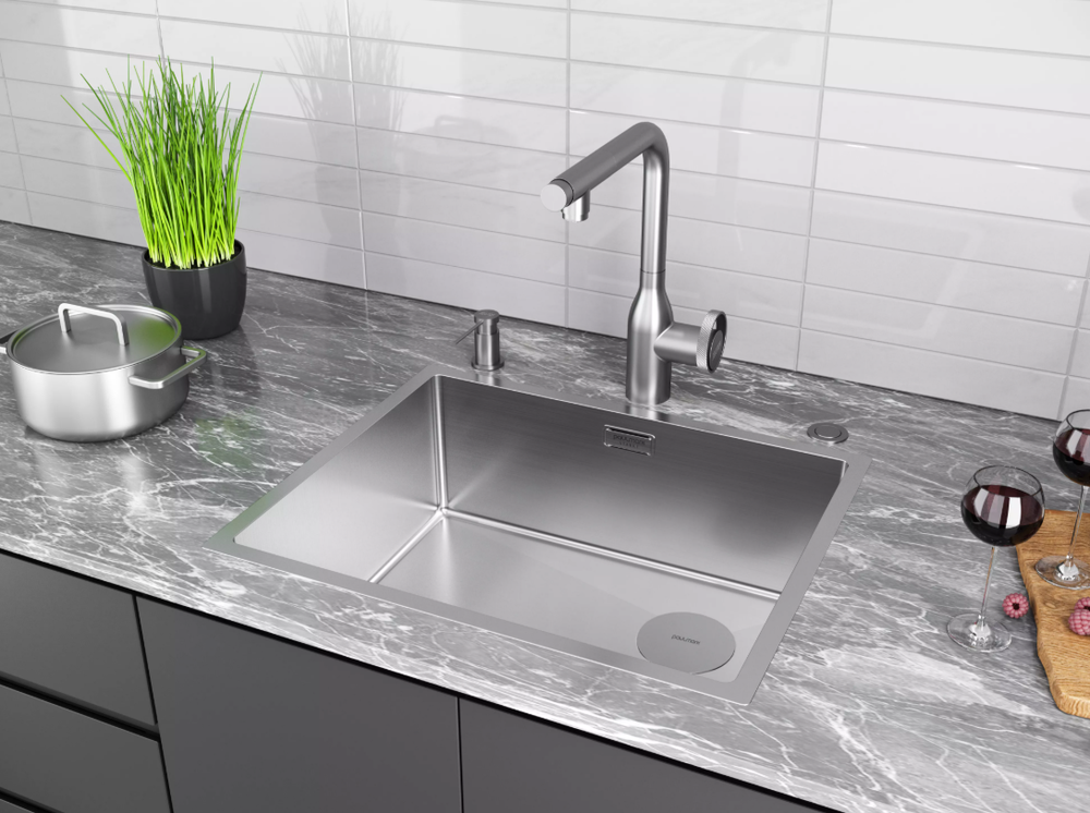 Детальное фото товара: Paulmark URBAN, смеситель, брашированная сталь