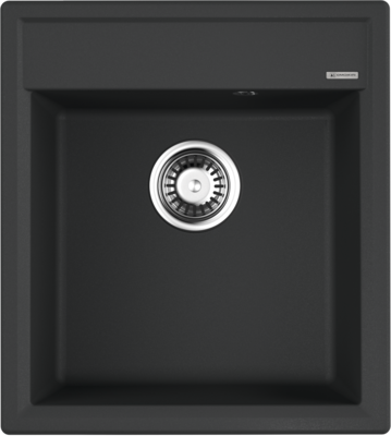 Omoikiri Daisen 46-BL, мойка, гранит, черный Фото товара: Omoikiri Daisen 46-BL, мойка, гранит, черный