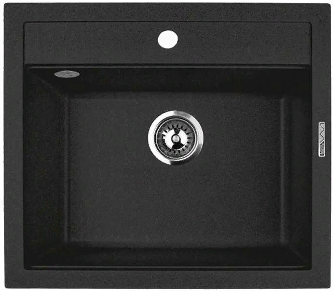 Фото товара: LAVA Q.2 BASALT, мойка, гранит, черный