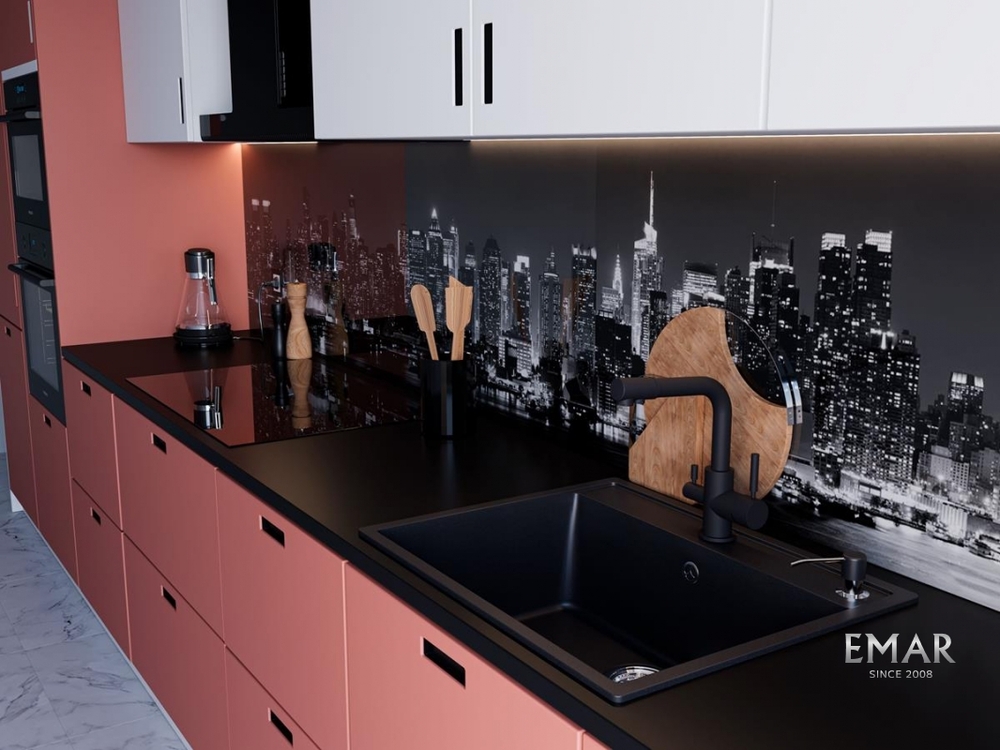 Детальное фото товара: Emar EMQ-1640.Q, мойка, гранит, оникс