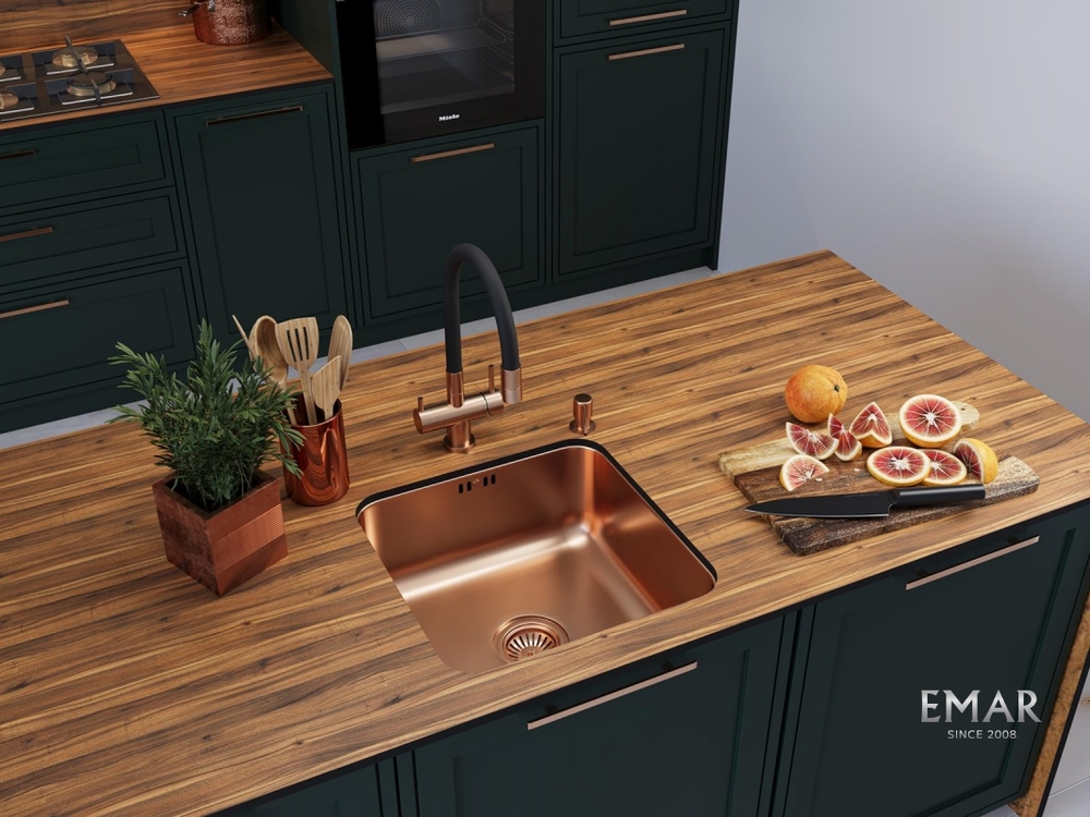 Детальное фото товара: Emar EMB-127A PVD Nano Coppery, мойка, медь