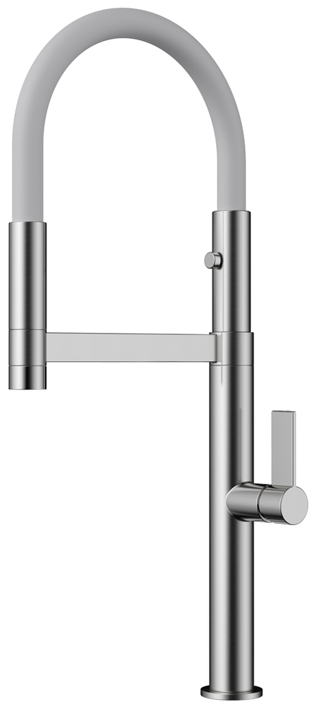 Фото товара: Omoikiri Osaka BN-WH смеситель, нержавеющая сталь/белый