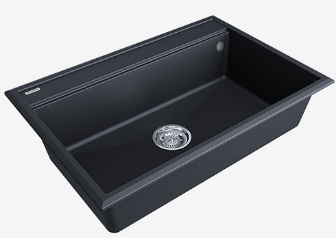 Paulmark STEPIA 80, мойка, гранит, антрацит Детальное фото товара: Paulmark STEPIA 80, мойка, гранит, антрацит