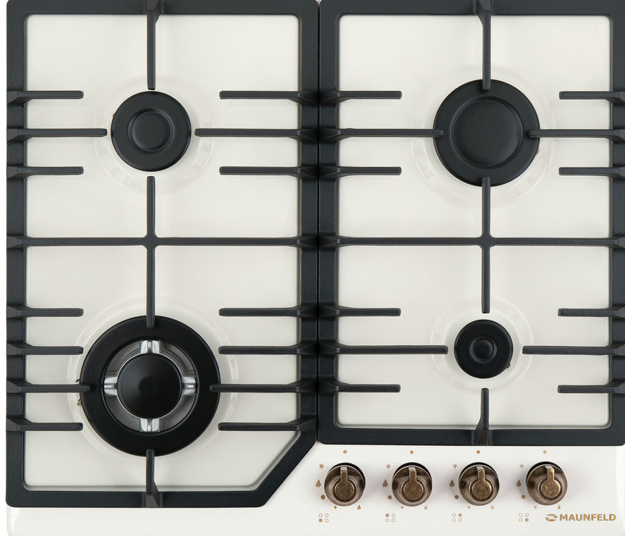 Maunfeld EGHE.64.43CBG.R/G Детальное фото товара: Maunfeld EGHE.64.43CBG.R/G газовая поверхность
