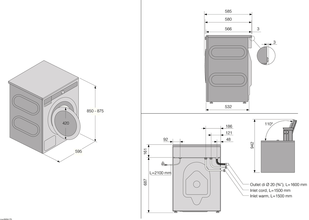 ASKO W4096P.W/3 Детальное фото товара: ASKO W4096P.W/3