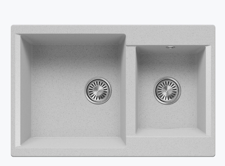 Polygran BRIG-772, мойка, мрамор, светло-серый 314 Фото товара: Polygran BRIG-772, мойка, мрамор, светло-серый 314