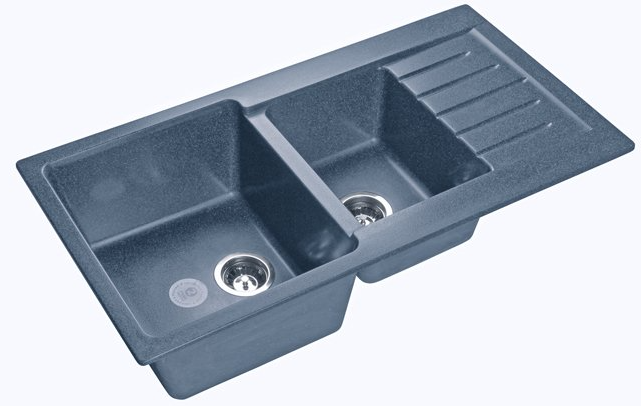Фото товара: GranFest PRACTIK GF-P-980 KL, мойка, мрамор, графит
