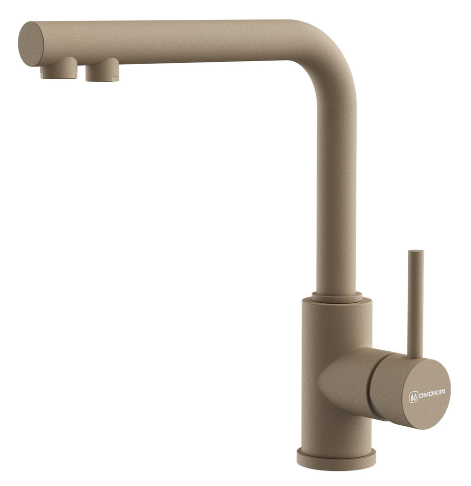 Фото товара: Omoikiri Nakagawa 2 Plus-CA, смеситель, карамель