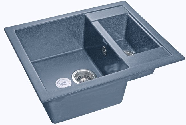 GranFest QUADRO GF-Q-610 K, мойка, мрамор, графит Детальное фото товара: GranFest QUADRO GF-Q-610 K, мойка, мрамор, графит