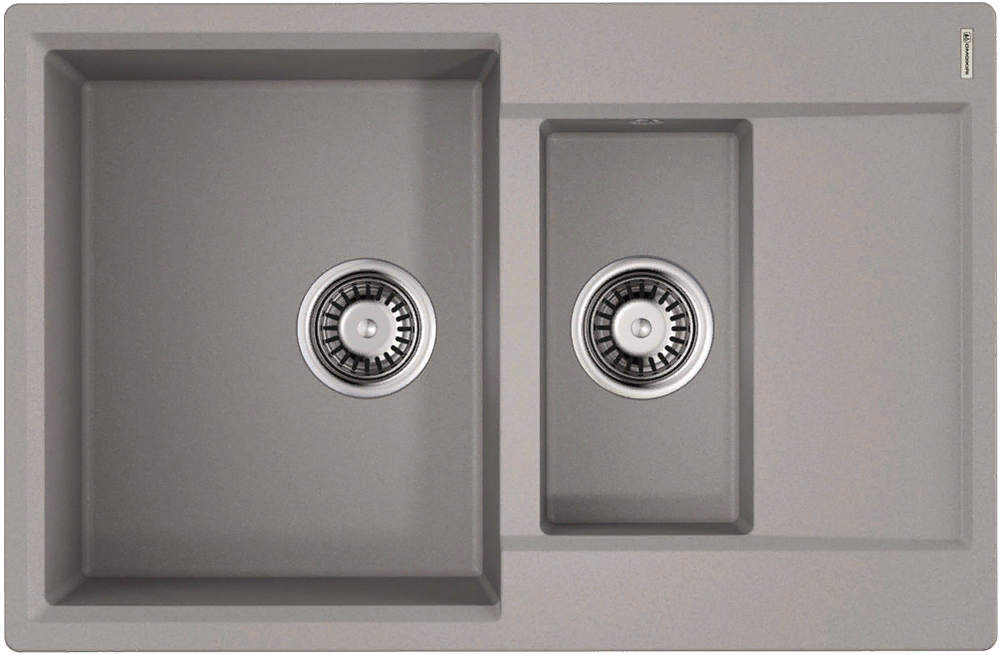Omoikiri Daisen 78-2T-GR, мойка, гранит, leningrad grey Фото товара: Omoikiri Daisen 78-2T-GR, мойка, гранит, leningrad grey