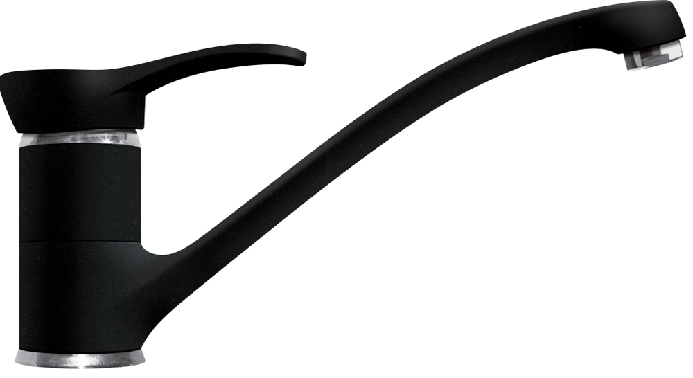 Фото товара: LAVA SG04 LAVA, смеситель, гранит, черный металлик