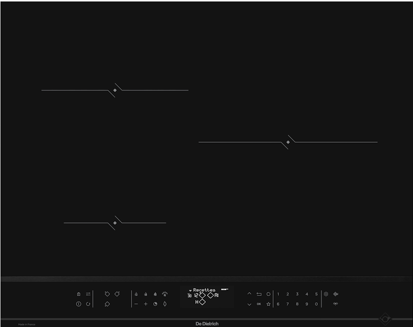 Фото товара: De Dietrich DPI4320BT индукционная поверхность