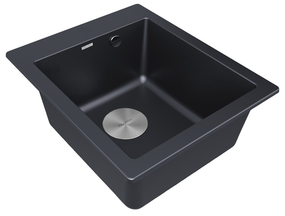 Детальное фото товара: Paulmark KANTE 40, мойка, гранит, черный металлик