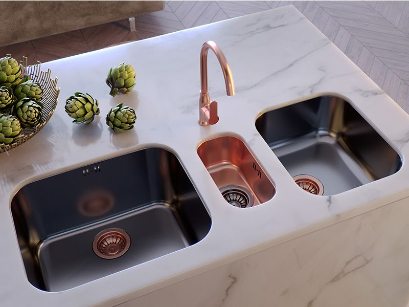 Детальное фото товара: ALVEUS VARIANT MONARCH 110 ANTHRACITE, мойка, нерж. сталь, антрацит (в компл. с выпуском без сифона)