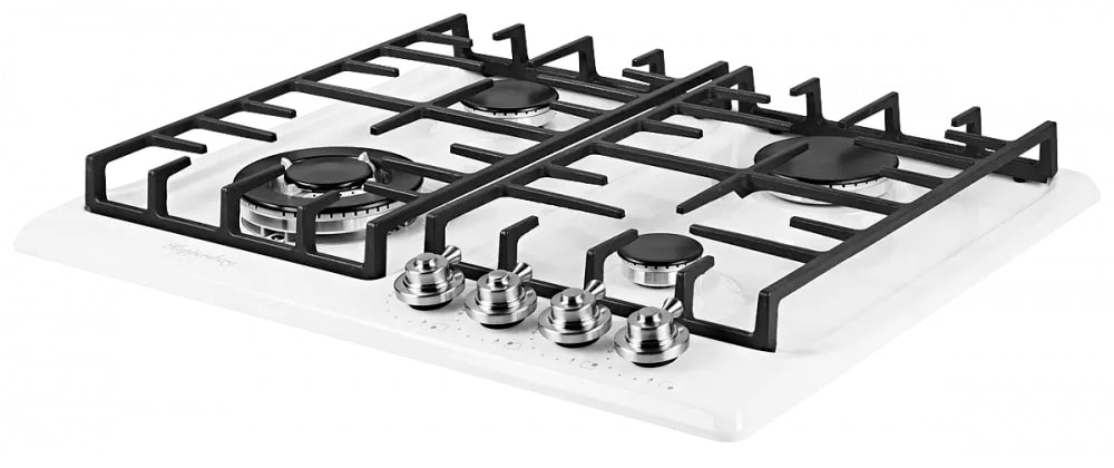 Детальное фото товара: Kuppersberg FV6TGRZ W Silver газовая поверхность