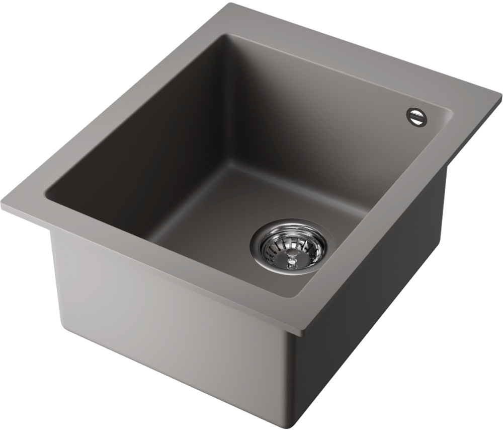 Детальное фото товара: Omoikiri Bosen 41A-GR, мойка, керамика, leningrad grey