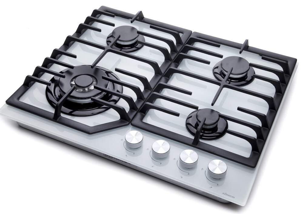 Konigin Blaze 604 WHGW Детальное фото товара: Konigin Blaze 604 WHGW газовая поверхность