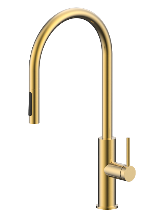 Фото товара: Paulmark Senso, смеситель, светлое брашированное золото