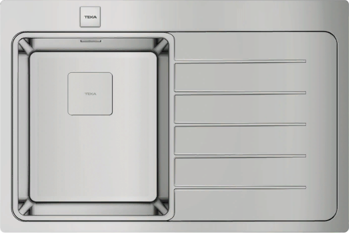 Детальное фото товара: Teka ZENIT RS15 1B 1D R 78, мойка, нержавеющая сталь полировнная, чаша слева