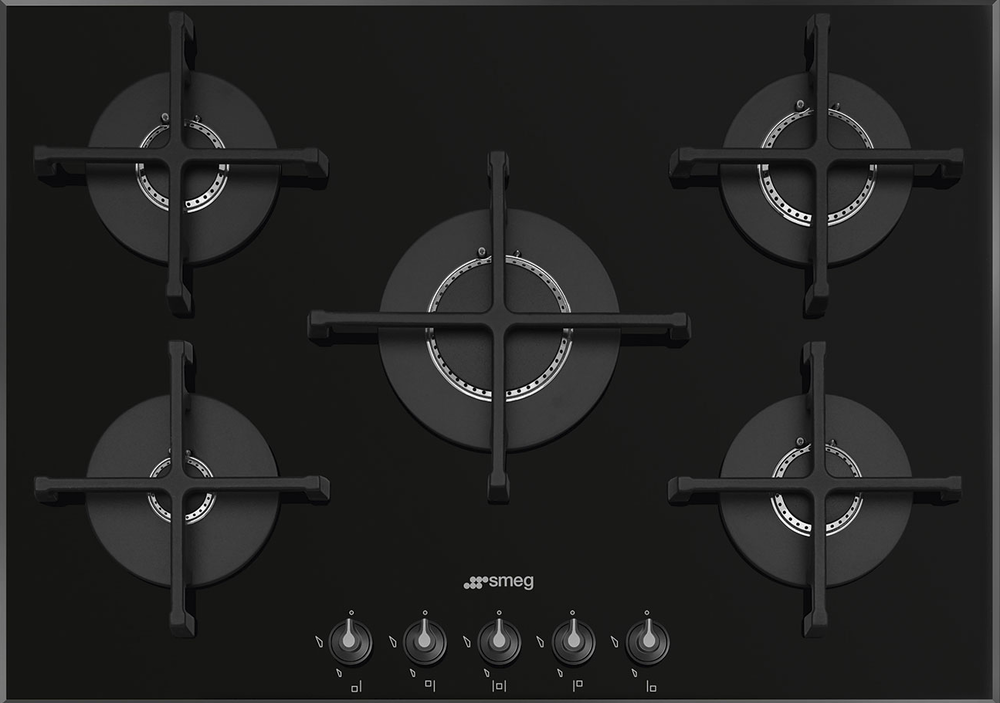 Smeg PV175B3 Детальное фото товара: Smeg PV175B3 газовая поверхность