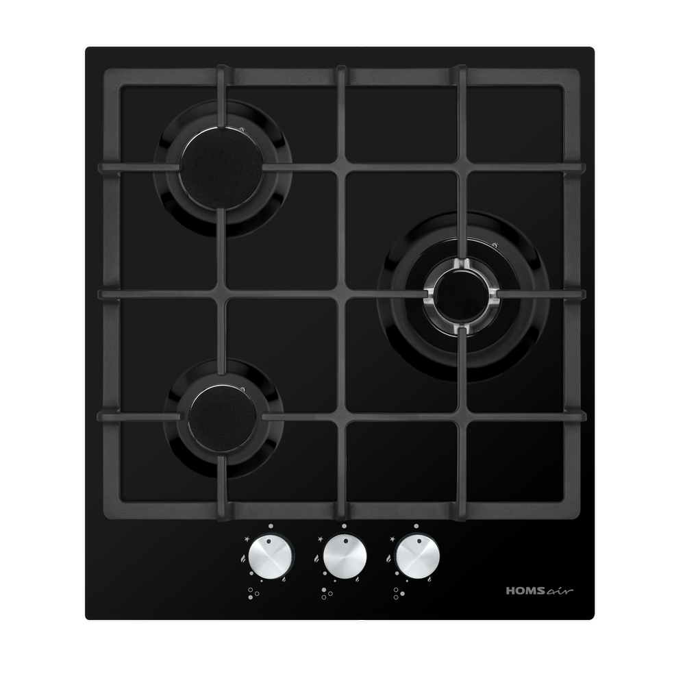 Фото товара: HOMSair HGE433TGCBK газовая поверхность
