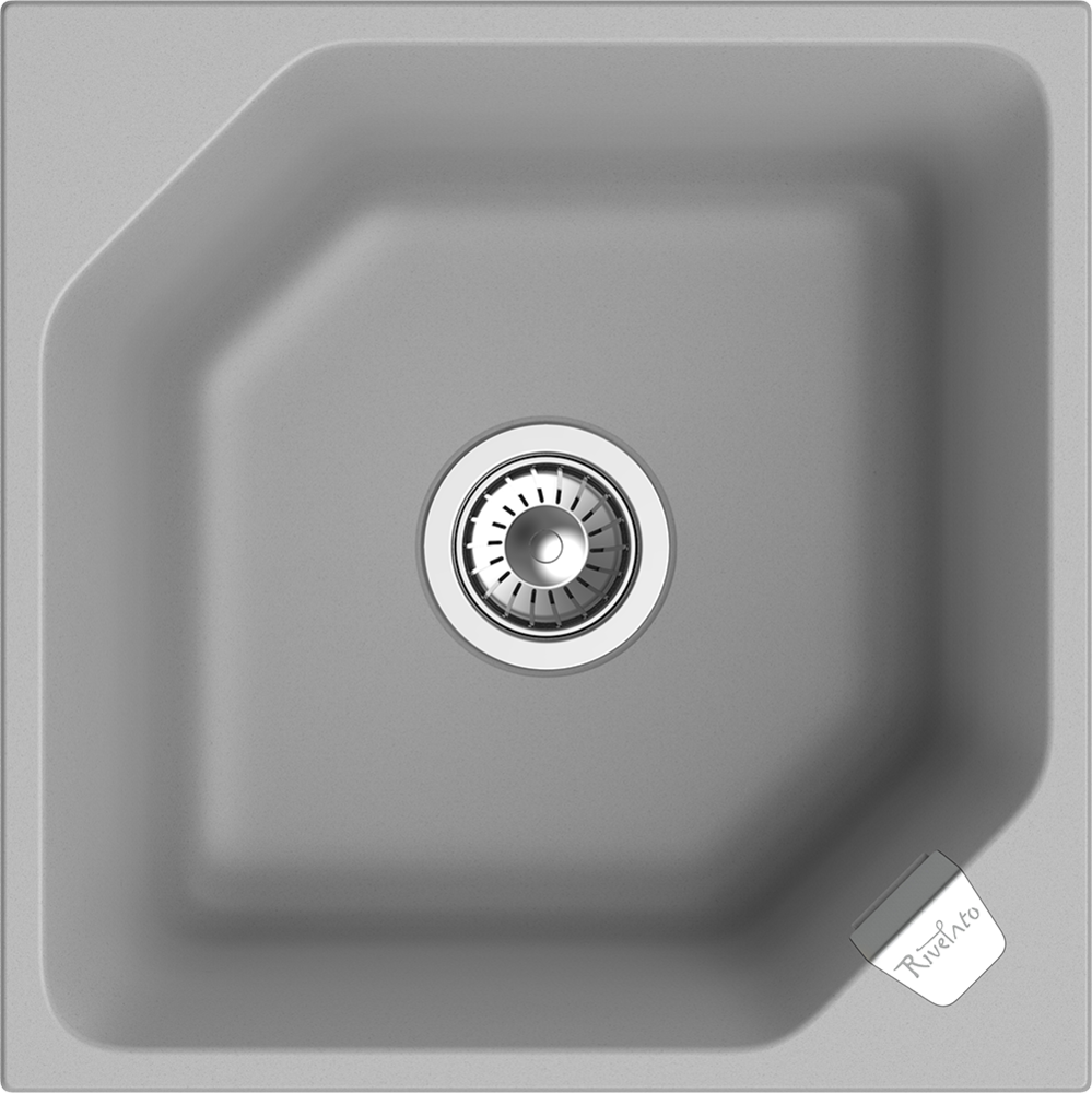Фото товара: Rivelato LOCUS LS-50 grigio metallizzat, мойка, гранит, серый металлик