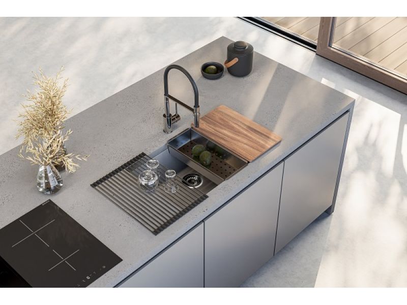 Детальное фото товара: ALVEUS OMNI 40 GRANITAL DEEP BLACK-G90, мойка, гранит, темно-черный (в комп. с сифоном 1145083)