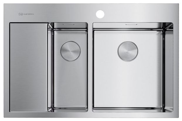 Фото товара: Omoikiri Akisame 78-2-IN-R, мойка, нержавеющая сталь, чаша справа