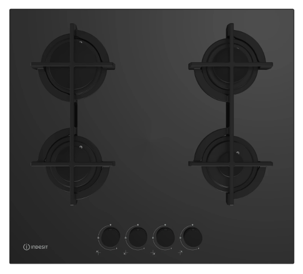 Фото товара: Indesit INGT 61 SCC/BK газовая поверхность