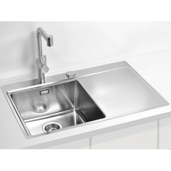 Детальное фото товара: ALVEUS PURE 40L new KMB-90, мойка, нержавеющая сталь, левая (в комплекте с сифоном 1148858)