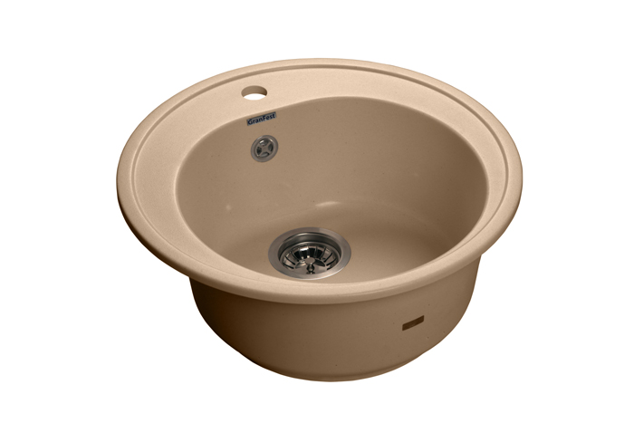GranFest RONDO GF-R-510, мойка, мрамор, топаз Детальное фото товара: GranFest RONDO GF-R-510, мойка, мрамор, топаз