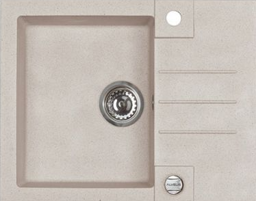 ALVEUS ROCK 30 GRANITAL TERRA -G22, мойка, гранит, бежевый (с сифоном 1105296) Фото товара: ALVEUS ROCK 30 GRANITAL TERRA -G22, мойка, гранит, бежевый (с сифоном 1105296)