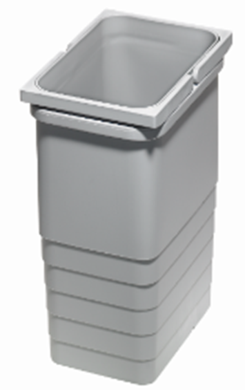 Фото товара: Ninka Vector ведро для мусора, 8 л, с двумя ручками, серый