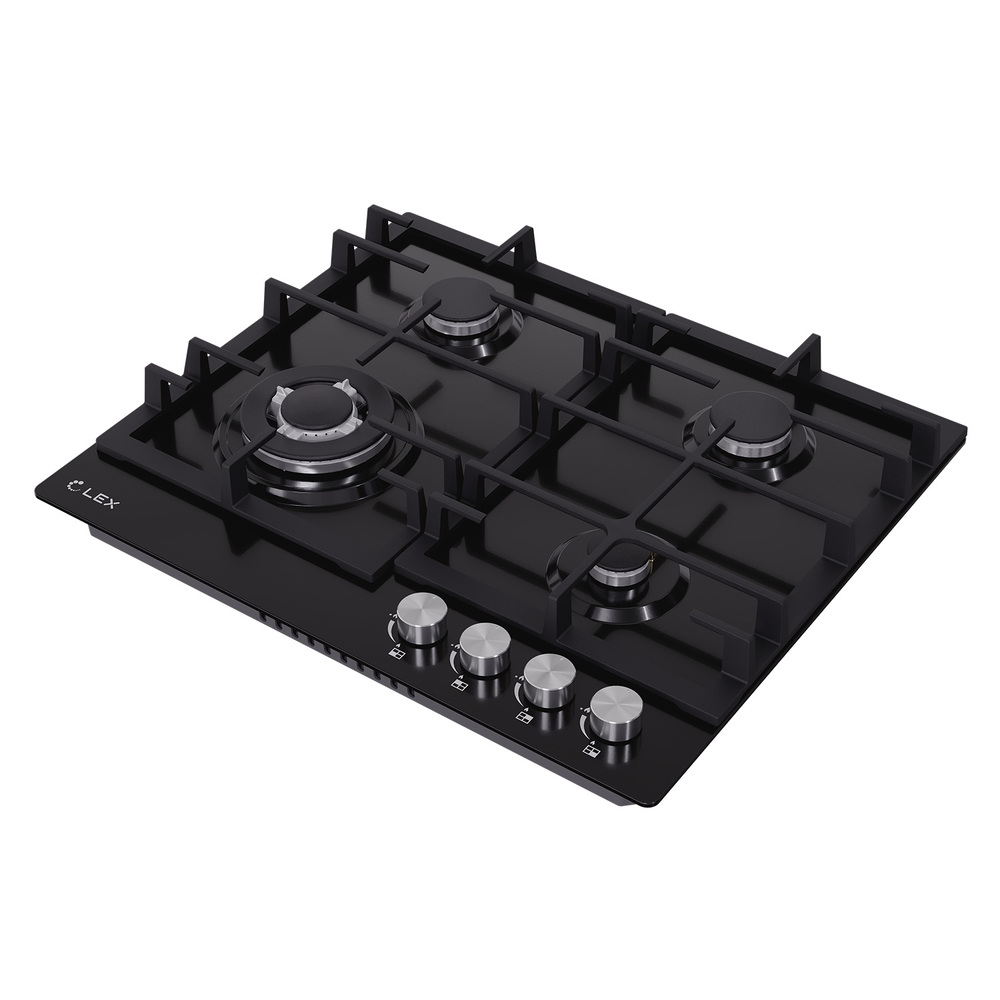 Детальное фото товара: LEX GVE 642 BL MATT EDITION газовая поверхность