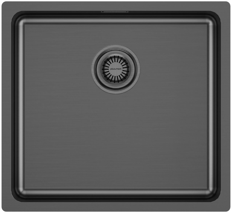 Фото товара: Paulmark VISTA 48, мойка, нержавеющая сталь, вороненая сталь