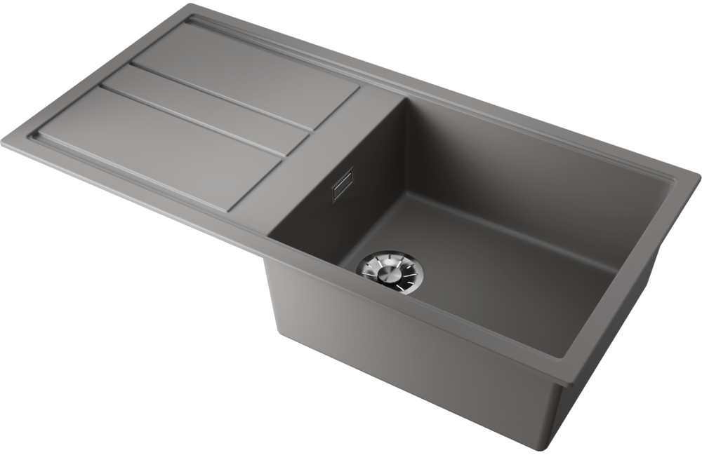 Детальное фото товара: Omoikiri Kitagawa 100-GR, мойка, керамика, leningrad grey
